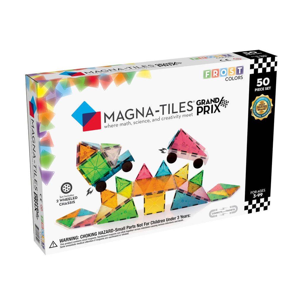 Magna-Tiles Μαγνητικό Παιχνίδι Frost Colors Grand Prix 50 κομματιών 