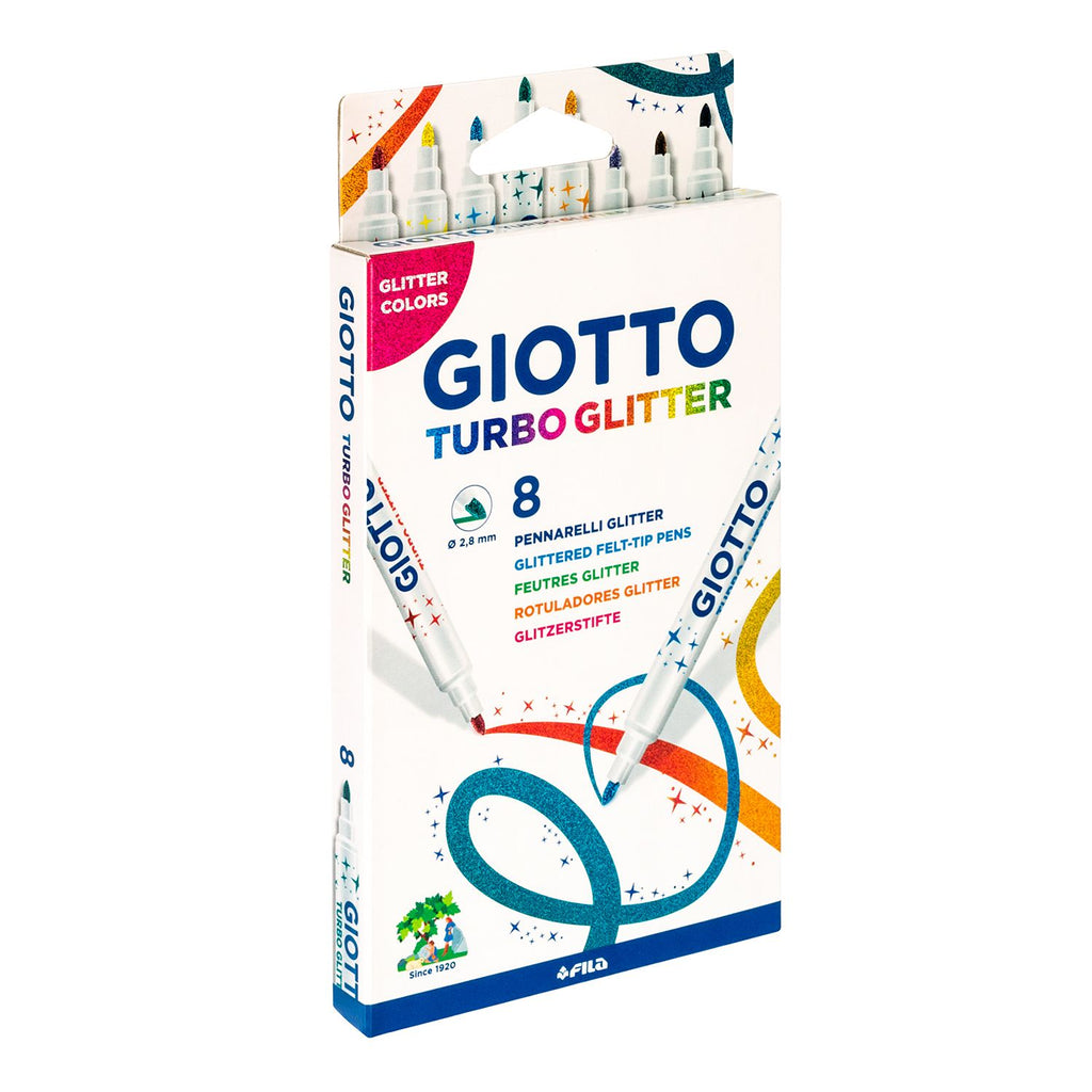 Giotto Μαρκαδόροι Turbo Glitter 8 Χρώματα