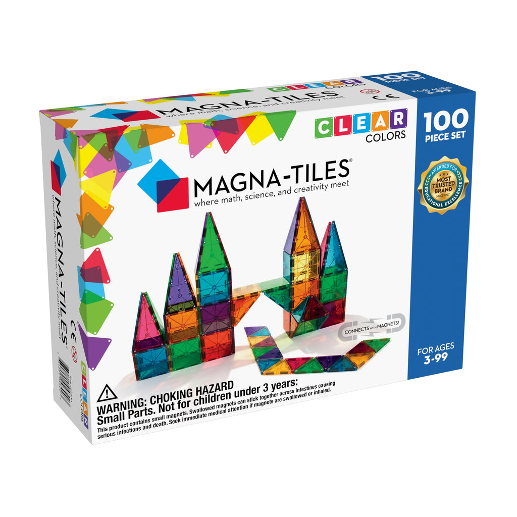 Magna-Tiles Μαγνητικό Παιχνίδι 100 κομματιών, magnitika plakidia, magnitiki kataskeuh